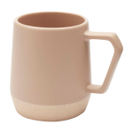 Tasse en céramique avec finition mate et base non émaillée 300 ml couleur ivoire deuxième vue frontale