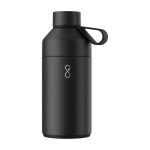 Bouteille en acier inoxydable recyclé double paroi 750 ml Ocean Bottle couleur noir deuxième vue frontale