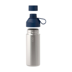 Bouteille conçue en matériaux recyclés avec tasse 620 ml Ocean Bottle couleur bleu marine deuxième vue