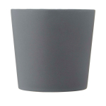 Tasse en céramique avec finition mate et anse carrée 370 ml deuxième vue frontale