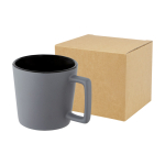 Tasse en céramique avec finition mate et anse carrée 370 ml