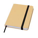 Carnet A6 à couverture rigide en papier recyclé feuilles lisses couleur noir