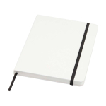 Carnet à couverture rigide et papier en pierre A5 pages lignées couleur blanc