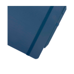 Cahier à couverture rigide en plastique recyclé A5 pages lignées couleur bleu marine vue détail 1