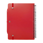 Cahier à couverture rigide en plastique recyclé A5 pages lignées deuxième vue arrière