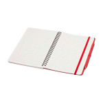 Cahier à couverture rigide en plastique recyclé A5 pages lignées deuxième vue