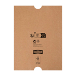 Carnet à couverture rigide en plastique recyclé A5 pages lignées couleur noir