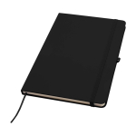 Cahier avec coins arrondis et couverture souple A5 pages lignées couleur noir
