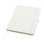 Cahier avec coins arrondis et couverture souple A5 pages lignées couleur blanc