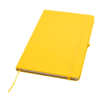 Cahier avec coins arrondis et couverture souple A5 pages lignées couleur jaune