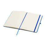 Cahier avec coins arrondis et couverture souple A5 pages lignées couleur bleu roi deuxième vue