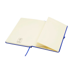 Cahier avec coins arrondis et couverture souple A5 pages lignées couleur bleu roi troisième vue
