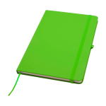 Cahier avec coins arrondis et couverture souple A5 pages lignées couleur vert lime