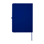 Cahier avec coins arrondis et couverture souple A5 pages lignées couleur bleu marine deuxième vue arrière