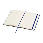 Cahier avec coins arrondis et couverture souple A5 pages lignées couleur bleu marine deuxième vue