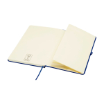Cahier avec coins arrondis et couverture souple A5 pages lignées couleur bleu marine troisième vue