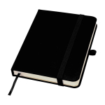 Carnet à couverture rigide avec toucher doux A6 pages lignées couleur noir