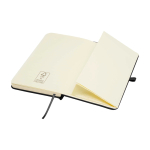 Carnet à couverture rigide avec toucher doux A6 pages lignées couleur noir troisième vue