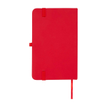 Carnet à couverture rigide avec toucher doux A6 pages lignées couleur rouge deuxième vue arrière