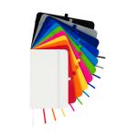 Carnet à couverture rigide avec toucher doux A6 pages lignées couleur gris deuxième vue en couleurs
