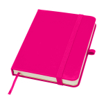 Carnet à couverture rigide avec toucher doux A6 pages lignées couleur rose