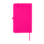 Carnet à couverture rigide avec toucher doux A6 pages lignées couleur rose deuxième vue arrière
