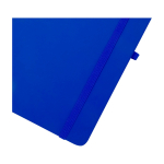 Carnet à couverture rigide avec toucher doux A6 pages lignées couleur bleu roi vue détail 1