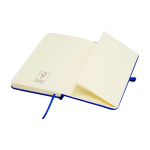 Carnet à couverture rigide avec toucher doux A6 pages lignées couleur bleu roi troisième vue