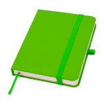 Carnet à couverture rigide avec toucher doux A6 pages lignées couleur vert lime