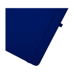 Carnet à couverture rigide avec toucher doux A6 pages lignées couleur bleu marine vue détail 1