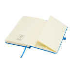 Carnet à couverture rigide avec toucher doux A6 pages lignées couleur bleu ciel troisième vue
