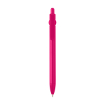 Stylo en plastique recyclé avec bille et clip, encre noire couleur fuchsia