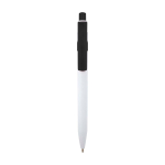 Stylo sophistiqué en plastique recyclé bicolore, encre bleue couleur noir