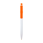 Stylo en plastique recyclé sophistiqué, encre noire couleur orange