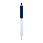 Stylo en plastique recyclé sophistiqué, encre noire couleur bleu marine