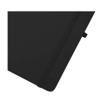 Carnet avec espace pour mobile et couverture rigide A5 lignés couleur noir vue détail 1