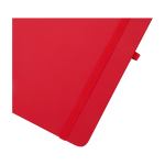 Carnet avec espace pour mobile et couverture rigide A5 lignés couleur rouge vue détail 1