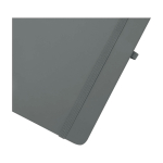 Carnet avec espace pour mobile et couverture rigide A5 lignés couleur gris vue détail 1