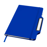 Carnet avec espace pour mobile et couverture rigide A5 lignés couleur bleu roi