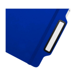 Carnet avec espace pour mobile et couverture rigide A5 lignés couleur bleu roi vue détail 1