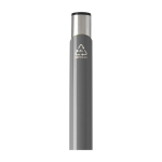 Stylo en aluminium recyclé avec finition laquée, encre bleue couleur gris vue détail 1