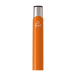 Stylo en aluminium recyclé avec finition laquée, encre bleue couleur orange vue détail 1