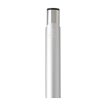 Stylo en aluminium recyclé avec finition laquée, encre bleue couleur argenté vue détail 1