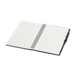 Carnet réutilisable à couverture rigide avec stylo, encre noire couleur noir deuxième vue