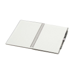 Carnet réutilisable à couverture rigide avec stylo, encre noire couleur gris deuxième vue