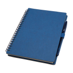 Carnet réutilisable à couverture rigide avec stylo, encre noire couleur bleu marine