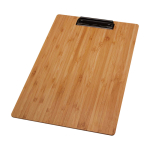 Porte-bloc durable en bambou avec clip intégré pour fixation couleur naturel