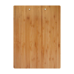 Porte-bloc durable en bambou avec clip intégré pour fixation couleur naturel deuxième vue arrière