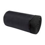 Plaid à carreaux en peluche avec sac de transport 200 g/m² couleur noir
