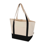 Sac multiusage en coton recyclé avec doubles anses 320 g/m² couleur noir